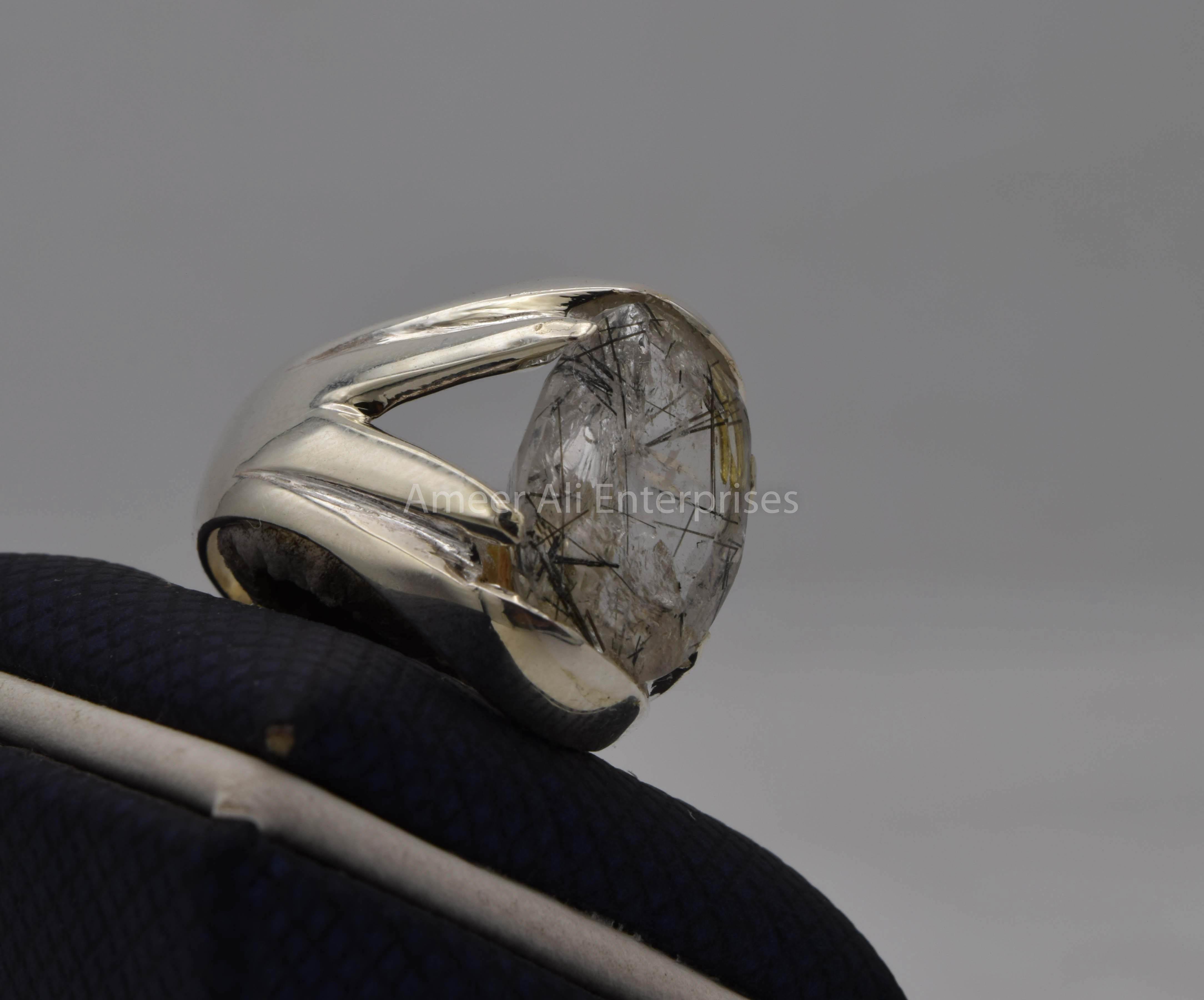 Men Stone Silver Ring - Gents Rings PakistanDazzle Accessories