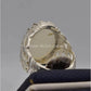 AAE 2219 Chandi Ring 925, Stone: Dur e Najaf - AmeerAliEnterprises