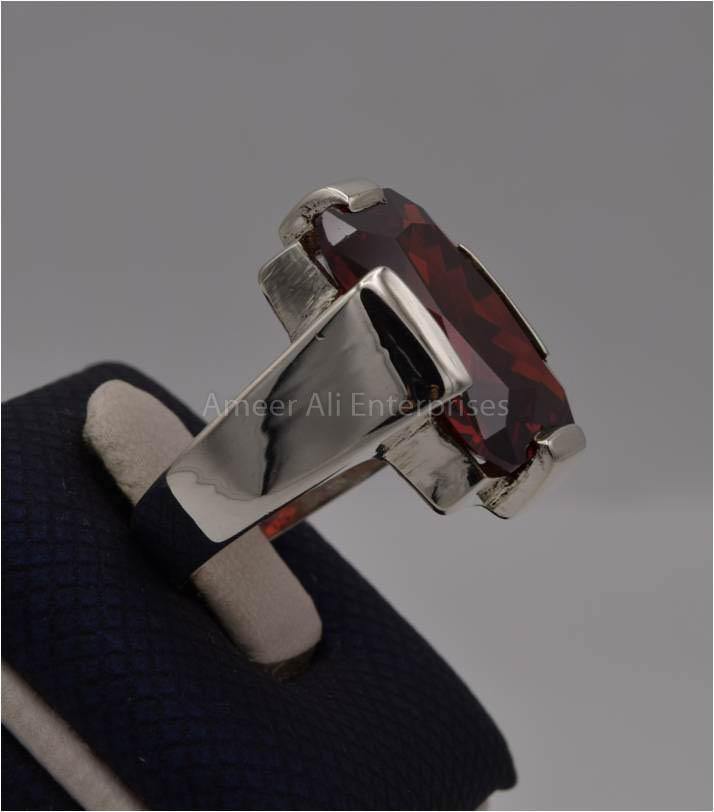 AAE 1803 Chandi Ring 925, Stone: Zircon - AmeerAliEnterprises