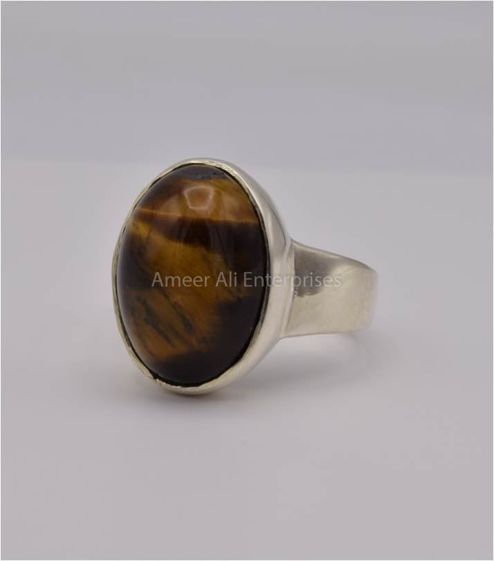 AAE 3553 Chandi Ring 925, Stone: Tiger's Eye