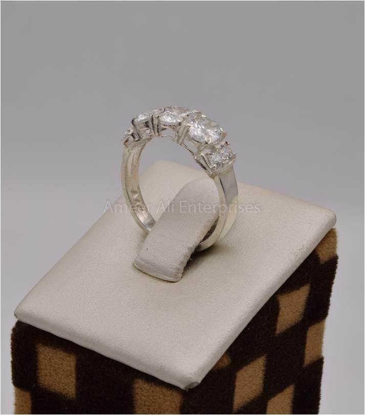 AAE 2527 Chandi Ring 925, Stone: Zircon - AmeerAliEnterprises