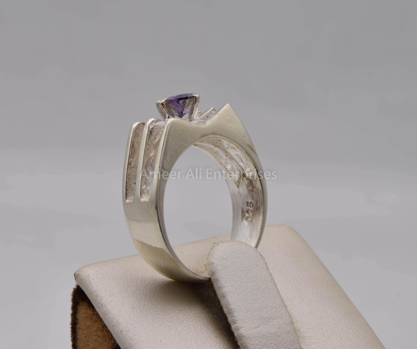 AAE 5700 Chandi Ring 925, Stone: Zircon - AmeerAliEnterprises