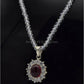 AAE 5779 Chandi Pendant 925, Stone: Irani Pota Yaqoot - AmeerAliEnterprises