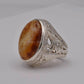 AAE 5613 Chandi Ring 925, Stone: Sulemani Aqeeq - AmeerAliEnterprises