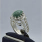 AAE 5798 Chandi Ring 925, Stone: Husseini Feroza - AmeerAliEnterprises