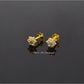 AAE 6931 Gold Ear Studs, Stone: Zircon