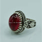 AAE 6826 Chandi Ring 925, Stone: Irani Poota Yaqoot