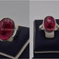 Silver Couple Rings: Pair 151,  Stone: Irani Poota Yaqoot - AmeerAliEnterprises