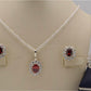 AAE 2549 Chandi Set 925, Stone: Zircon - AmeerAliEnterprises