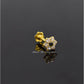 AAE 6891 Gold Nose pin, Stone: Zircon