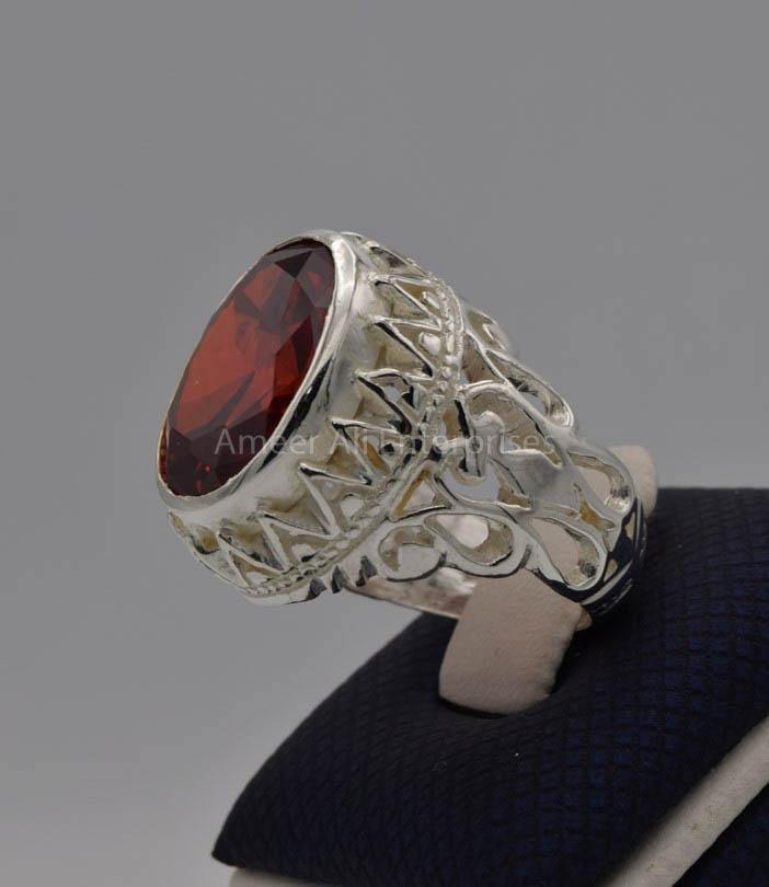 AAE 7713 Chandi Ring 925, Stone: Zircon - AmeerAliEnterprises
