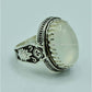 AAE 6827 CHANDI RING 925, STONE: DUR E NAJAF - AmeerAliEnterprises