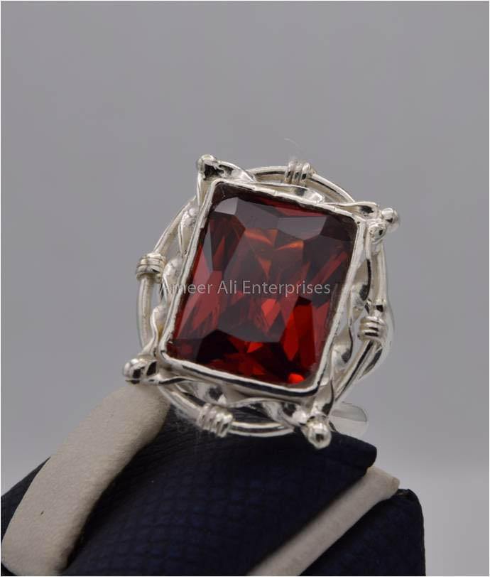 AAE 2294 Chandi Ring 925, Stone: Zircon - AmeerAliEnterprises