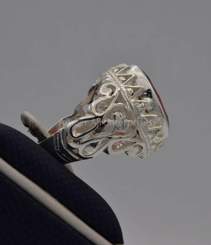 AAE 7713 Chandi Ring 925, Stone: Zircon - AmeerAliEnterprises