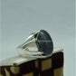 AAE 6148 Chandi Ring 925, Stone: Hadeed (Naad-e-Ali A.S) - AmeerAliEnterprises