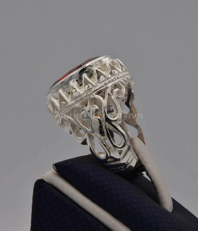 AAE 7713 Chandi Ring 925, Stone: Zircon - AmeerAliEnterprises