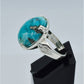 AAE 6582 Chandi Ring 925, Stone: Shajri Feroza