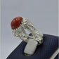 AAE 5829 Chandi Ring 925, Stone: Marjan - AmeerAliEnterprises