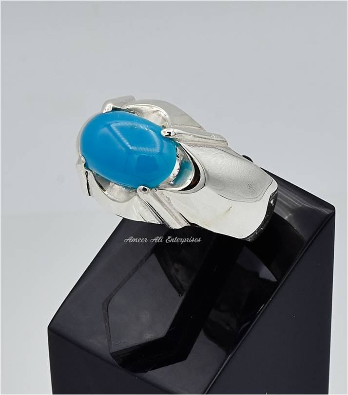 AAE 6675 Chandi Ring 925, Stone: Feroza