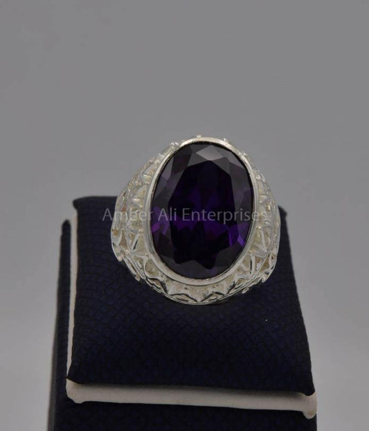 AAE 7714 Chandi Ring 925, Stone: Zircon - AmeerAliEnterprises