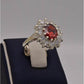 AAE 2549 Chandi Set 925, Stone: Zircon - AmeerAliEnterprises