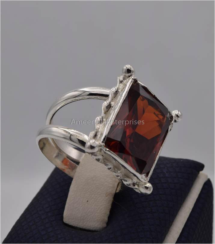 AAE 2295 Chandi Ring 925, Stone: Zircon - AmeerAliEnterprises