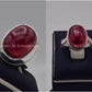 Silver Couple Rings: Pair 154,  Stone: Irani Poota Yaqoot - AmeerAliEnterprises