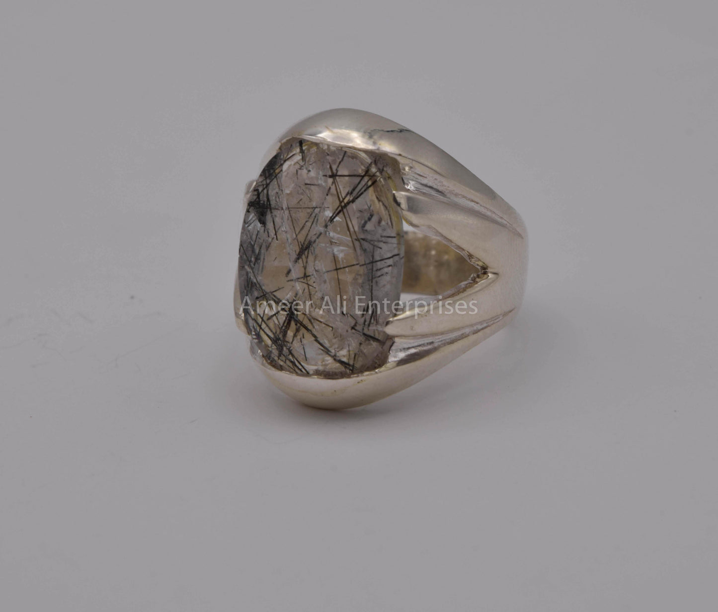 AAE 5642 Chandi Ring, Stone: Moh e Najaf - AmeerAliEnterprises