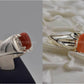 Silver Couple Rings: Pair 93,  Stone: Marjan - AmeerAliEnterprises