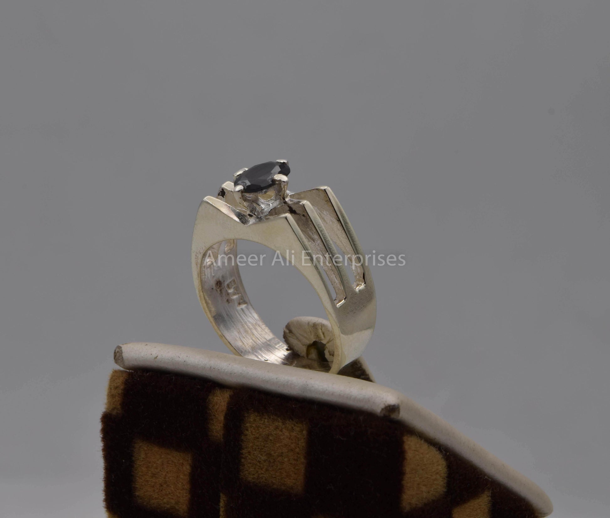 AAE 5703 Chandi Ring 925, Stone: Zircon - AmeerAliEnterprises