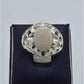 AAE 5928 Chandi Ring 925, Stone: Opal - AmeerAliEnterprises
