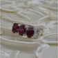 AAE 1135 Chandi Ring 925, Stone: Ruby (Yaqoot) - AmeerAliEnterprises