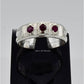 AAE 6575 Chandi Ring 925, Stone: Ruby (Yaqoot)