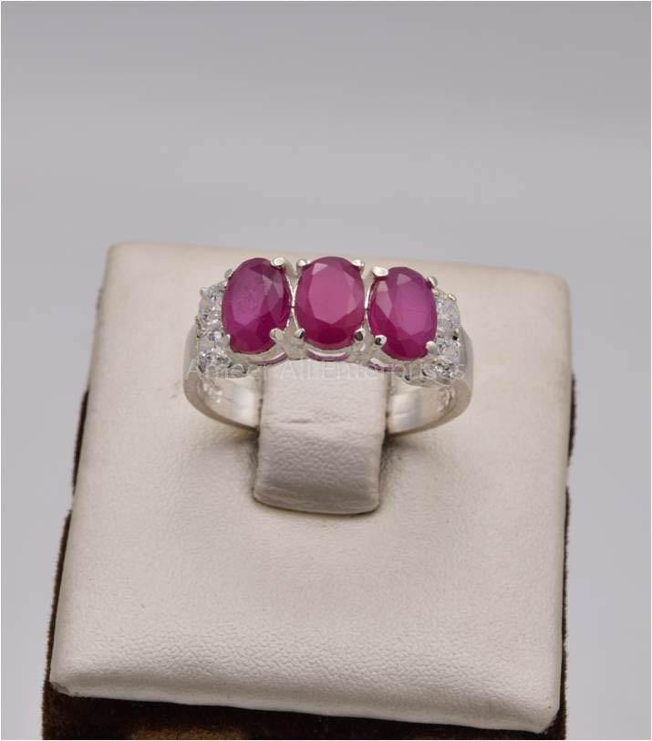 AAE 2526 Chandi Ring 925, Stone: Zircon - AmeerAliEnterprises