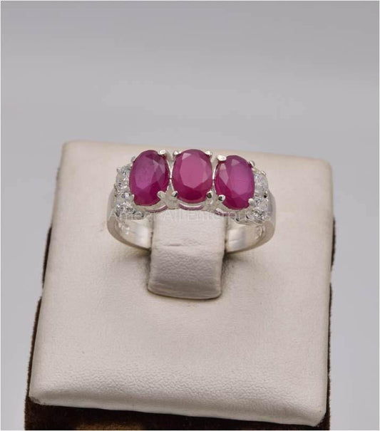 AAE 2526 Chandi Ring 925, Stone: Zircon - AmeerAliEnterprises