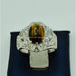 AAE 6903 Chandi Ring 925, Stone: Tiger's Eye