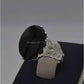 AAE 1211 Chandi Ring 925, Stone: Black Aqeeq - AmeerAliEnterprises