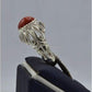 AAE 5829 Chandi Ring 925, Stone: Marjan - AmeerAliEnterprises