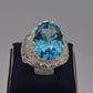 AAE 7774 Chandi Ring, Stone: Zircon - AmeerAliEnterprises