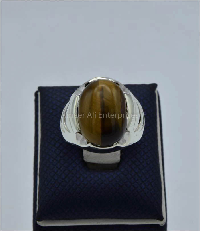 AAE 3552 Chandi Ring 925, Stone: Tiger's Eye
