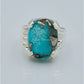 AAE 6583 Chandi Ring 925, Stone: Shajri Feroza