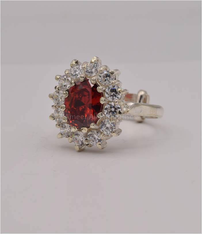 AAE 2550 Chandi Ring 925, Stone: Zircon - AmeerAliEnterprises