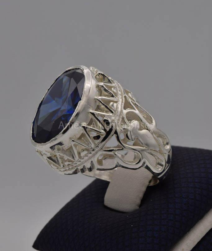 AAE 7715 Chandi Ring 925, Stone: Zircon - AmeerAliEnterprises