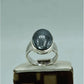 AAE 6150 Chandi Ring 925, Stone: Hadeed (Naad-e-Ali A.S) - AmeerAliEnterprises