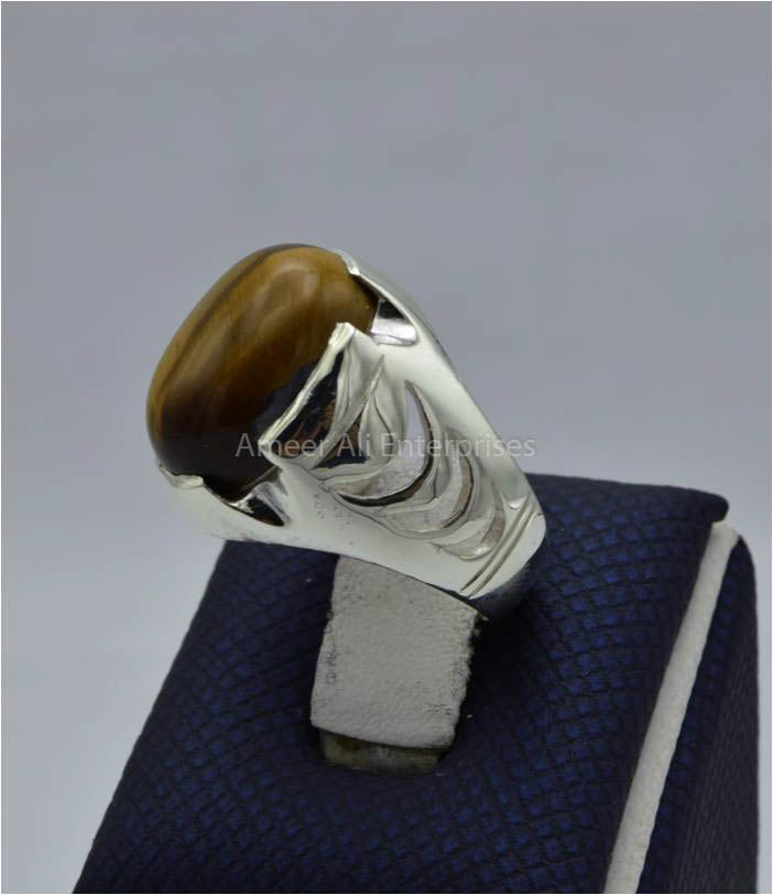 AAE 3552 Chandi Ring 925, Stone: Tiger's Eye