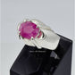 AAE 6676 Chandi Ring 925, Stone: Ruby