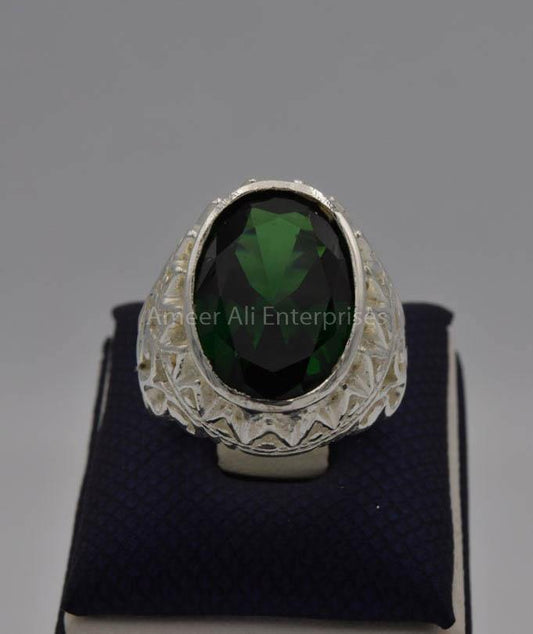 AAE 7716 Chandi Ring 925, Stone: Zircon - AmeerAliEnterprises