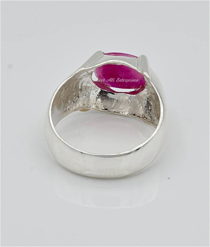 AAE 6676 Chandi Ring 925, Stone: Ruby