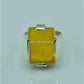 AAE 6760 CHANDI RING 925, STONE: Yellow AQEEQ - AmeerAliEnterprises