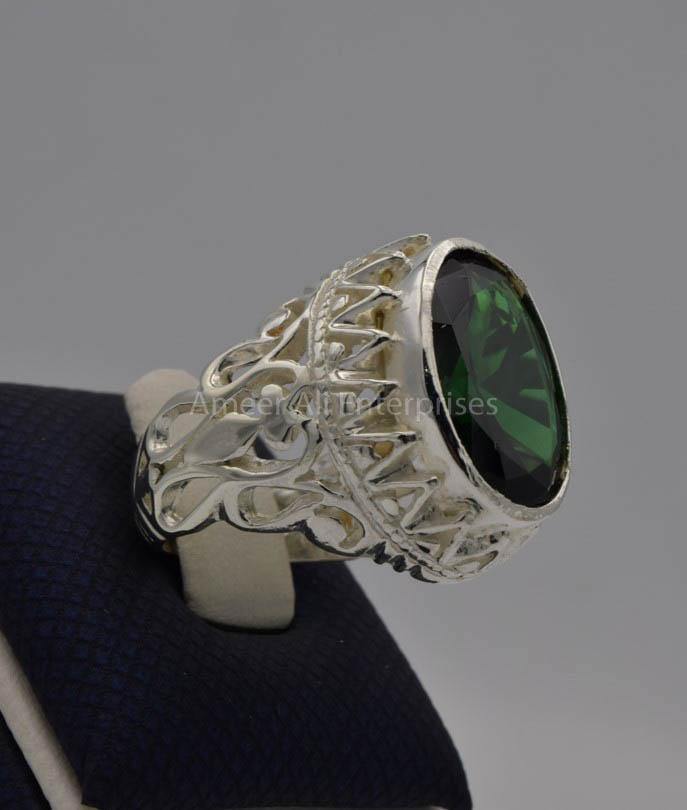AAE 7716 Chandi Ring 925, Stone: Zircon - AmeerAliEnterprises